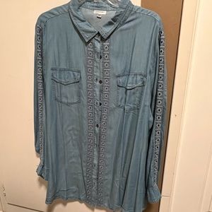 Avenue tunic length - 100% tencel fsbric - denim look